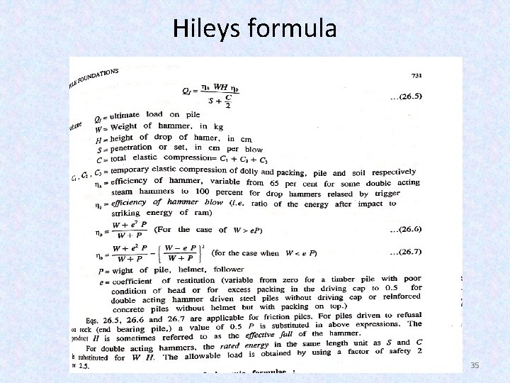 Hileys formula 35 