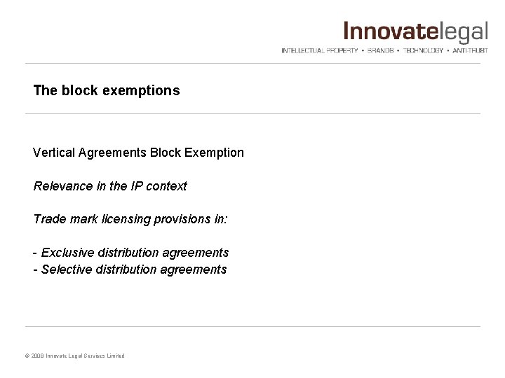 Overview of presentation 1 Introduction 2 The block