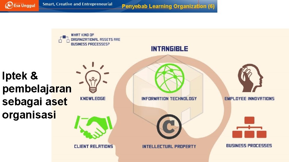 Penyebab Learning Organization (6) Iptek & pembelajaran sebagai aset organisasi 