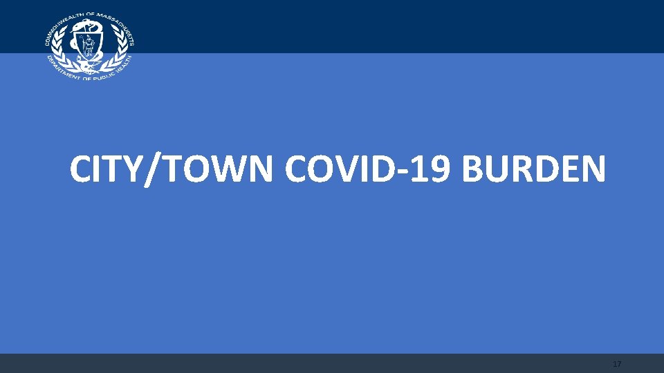 CITY/TOWN COVID-19 BURDEN 17 