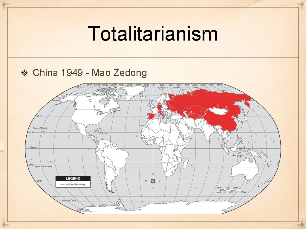 Totalitarianism China 1949 - Mao Zedong  Totalitarianism China 1949 - Mao Zedong