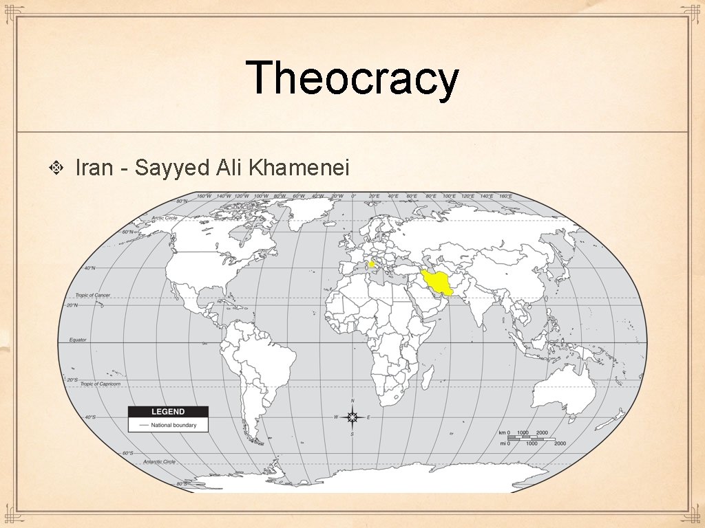 Theocracy Iran - Sayyed Ali Khamenei  Theocracy Iran - Sayyed Ali Khamenei