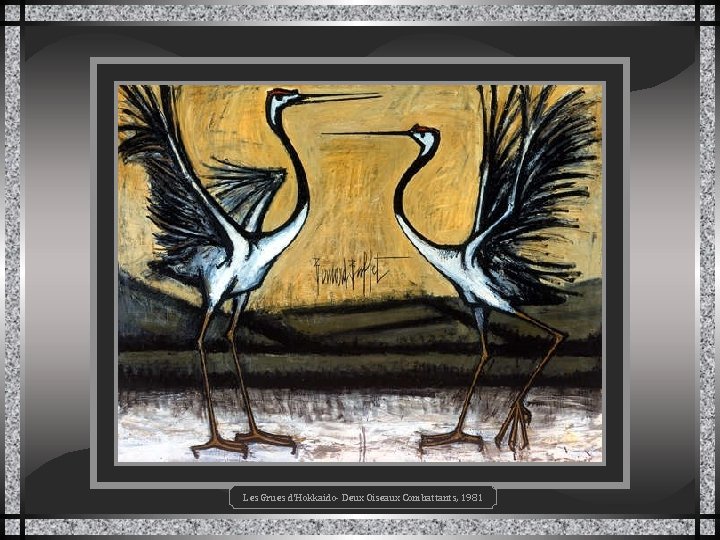 Les Grues d'Hokkaido- Deux Oiseaux Combattants, 1981 