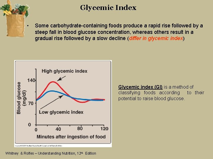 Glycemic Index • Some carbohydrate-containing foods produce a rapid rise followed by a steep