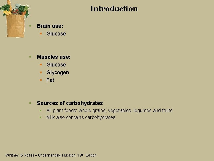 Introduction § Brain use: § Glucose § Muscles use: § Glucose § Glycogen §