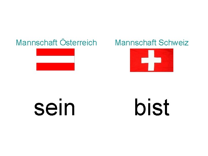 Mannschaft Österreich Mannschaft Schweiz sein bist 
