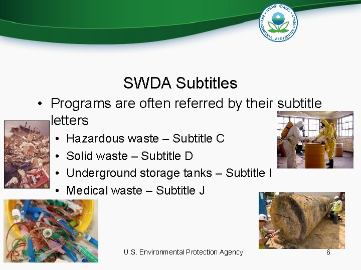 SWDA Subtitles • Programs are often referred by their subtitle letters • • 1/5/2022