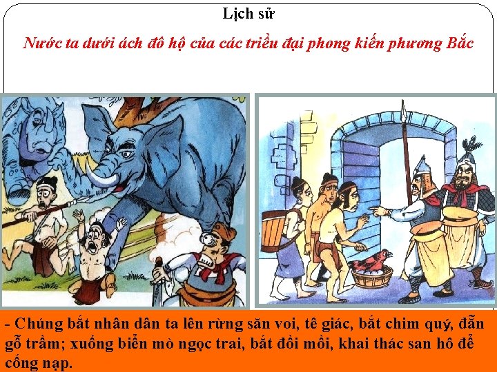 Lịch sử Nước ta dưới ách đô hộ của các triều đại phong kiến