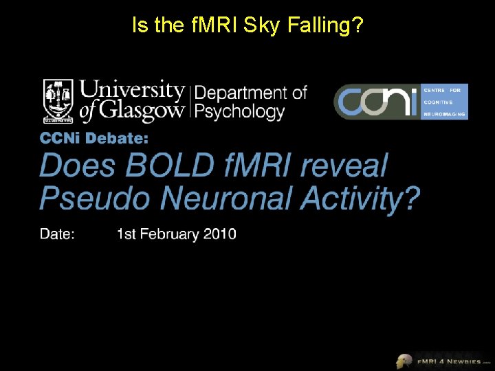 Is the f. MRI Sky Falling? 