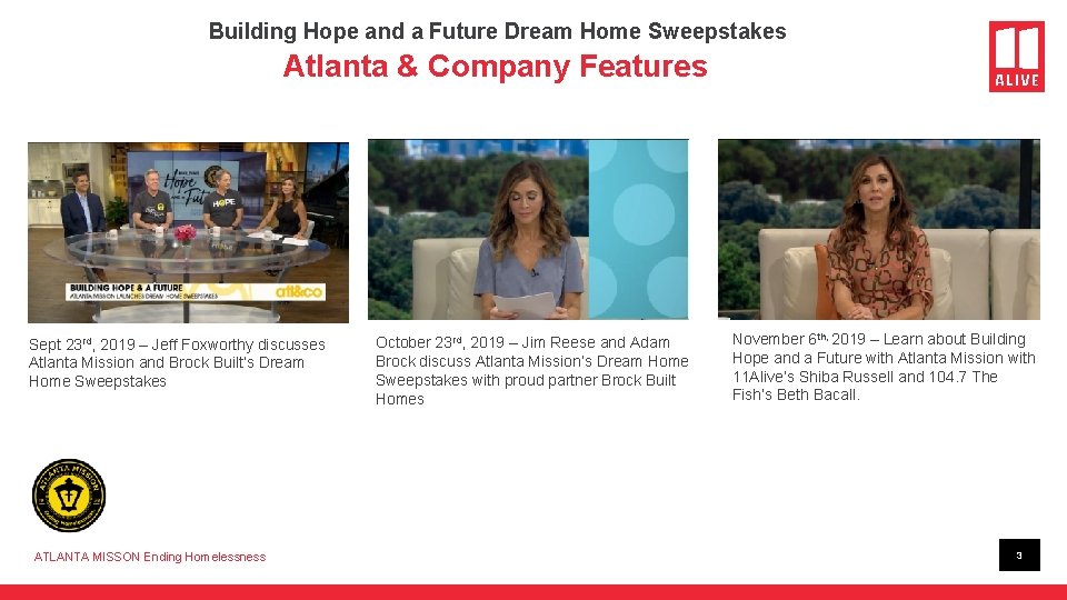 Building Hope and a Future Dream Home Sweepstakes Atlanta & Company Features Sept 23