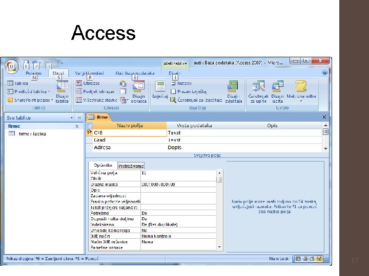 Access 17 