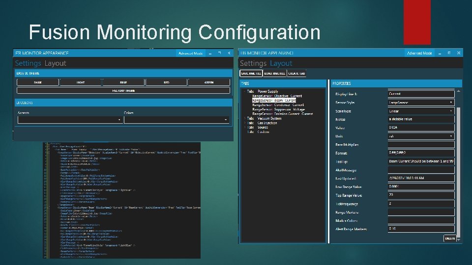 Fusion Monitoring Configuration 
