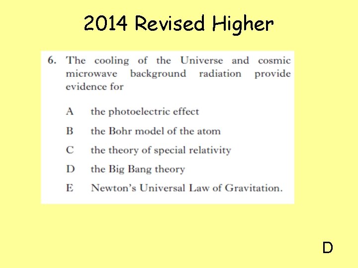 2014 Revised Higher D 