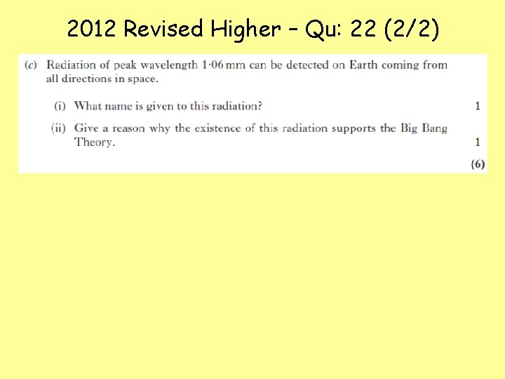2012 Revised Higher – Qu: 22 (2/2) 