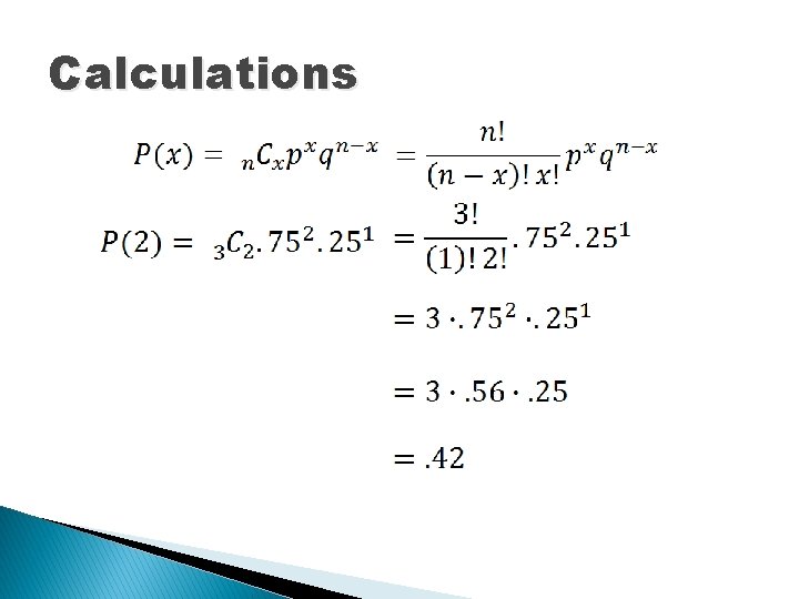 Calculations 