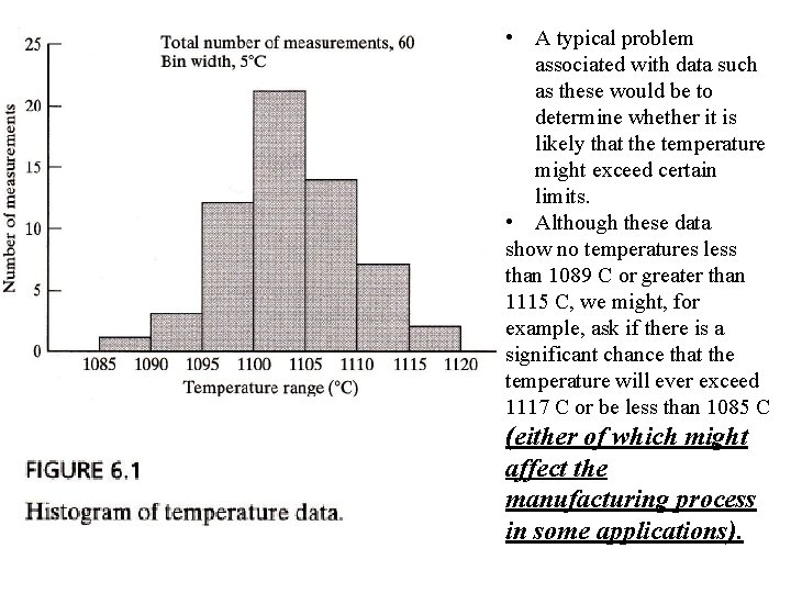  • A typical problem associated with data such as these would be to