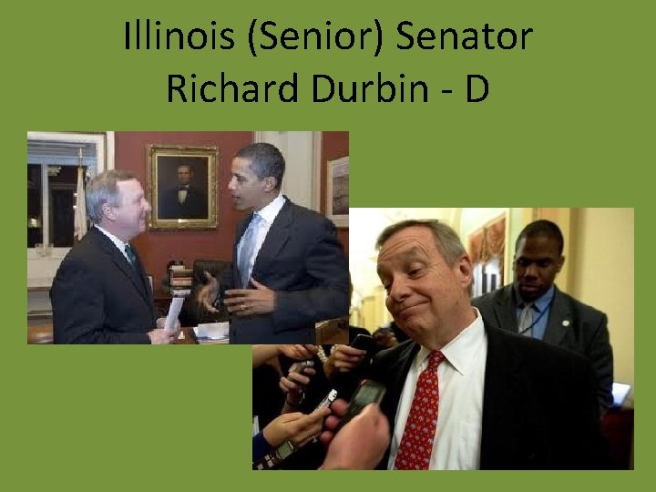 Illinois (Senior) Senator Richard Durbin - D 