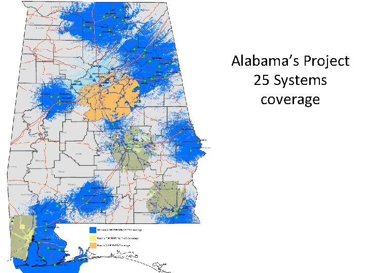 Alabama’s Project 25 Systems coverage 