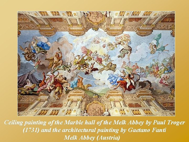 Ceiling painting of the Marble hall of the Melk Abbey by Paul Troger (1731)