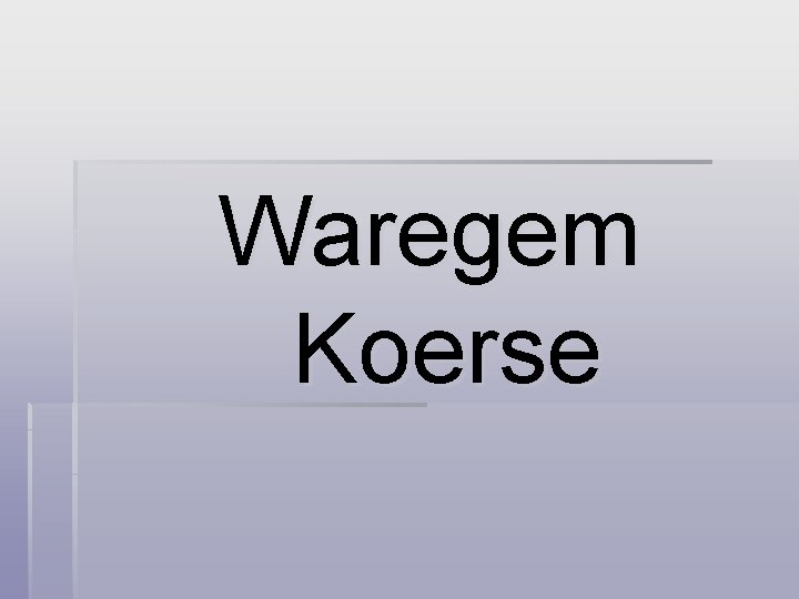 Waregem Koerse 