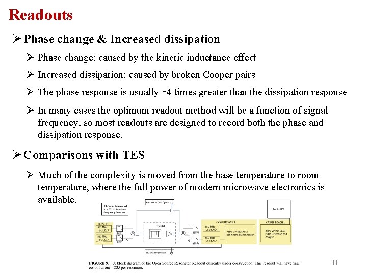 Readouts Ø Phase change & Increased dissipation Ø Phase change: caused by the kinetic