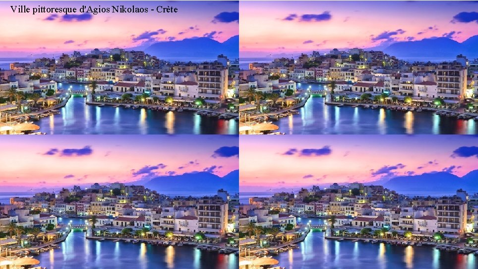 Ville pittoresque d'Agios Nikolaos - Crète 