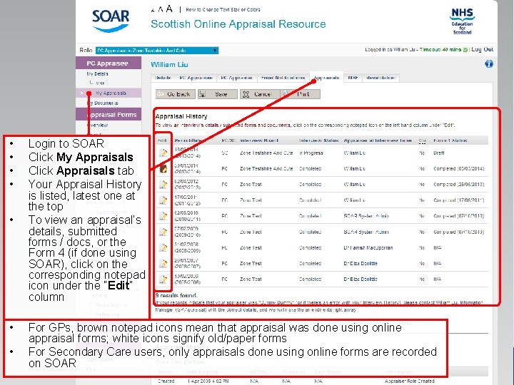  • • Login to SOAR Click My Appraisals Click Appraisals tab Your Appraisal