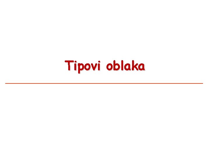 Tipovi oblaka 