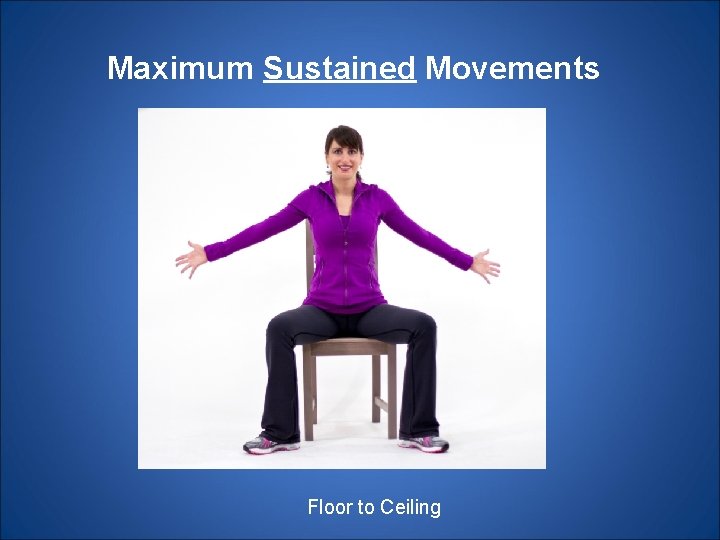 Maximum Sustained Movements Floor to Ceiling 