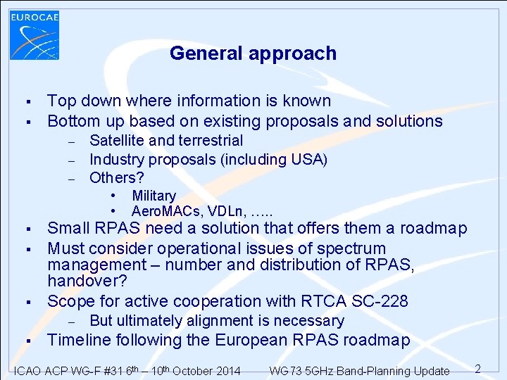 General approach § § Top down where information is known Bottom up based on General approach § § Top down where information is known Bottom up based on