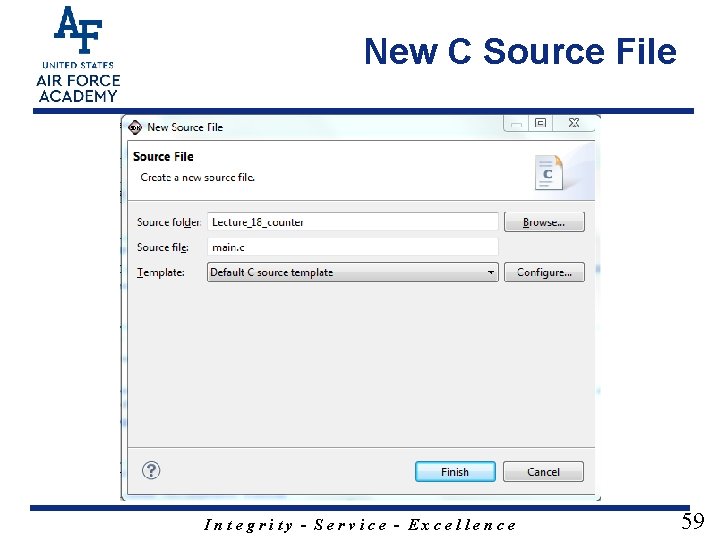 New C Source File Integrity - Service - Excellence 59 