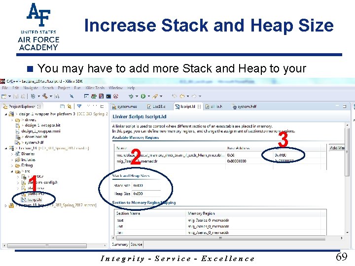 Increase Stack and Heap Size n You may have to add more Stack and