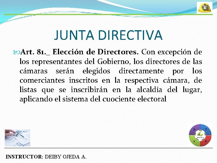 JUNTA DIRECTIVA Art. 81. _ Elección de Directores. Con excepción de los representantes del