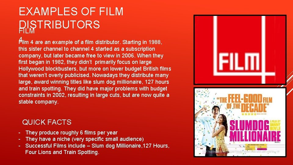 FILM DISTRIBUTION By Jack Morton OVERVIEW OF FILM