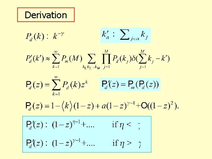 Derivation 