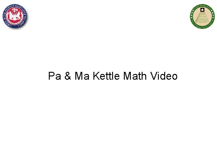 Pa & Ma Kettle Math Video 