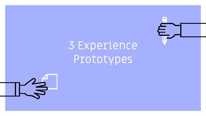 3 Experience Prototypes 