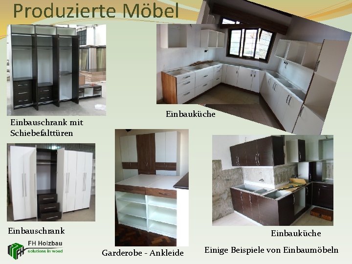 Produzierte Möbel Einbauschrank mit Schiebefalttüren Einbauküche Einbauschrank Einbauküche Garderobe - Ankleide Einige Beispiele von