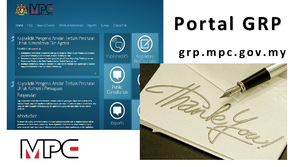 Portal GRP grp. mpc. gov. my 