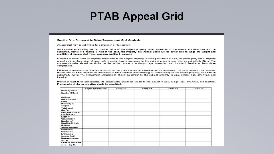 PTAB Appeal Grid 