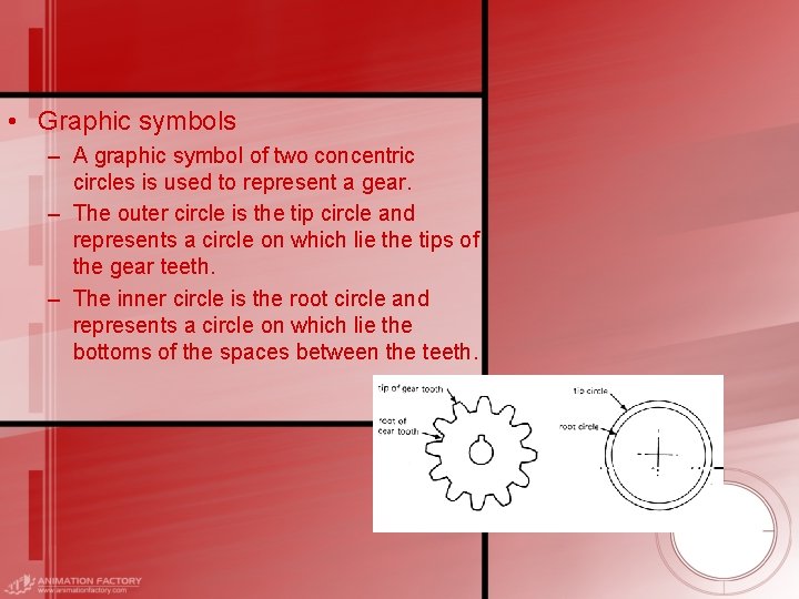  • Graphic symbols – A graphic symbol of two concentric circles is used