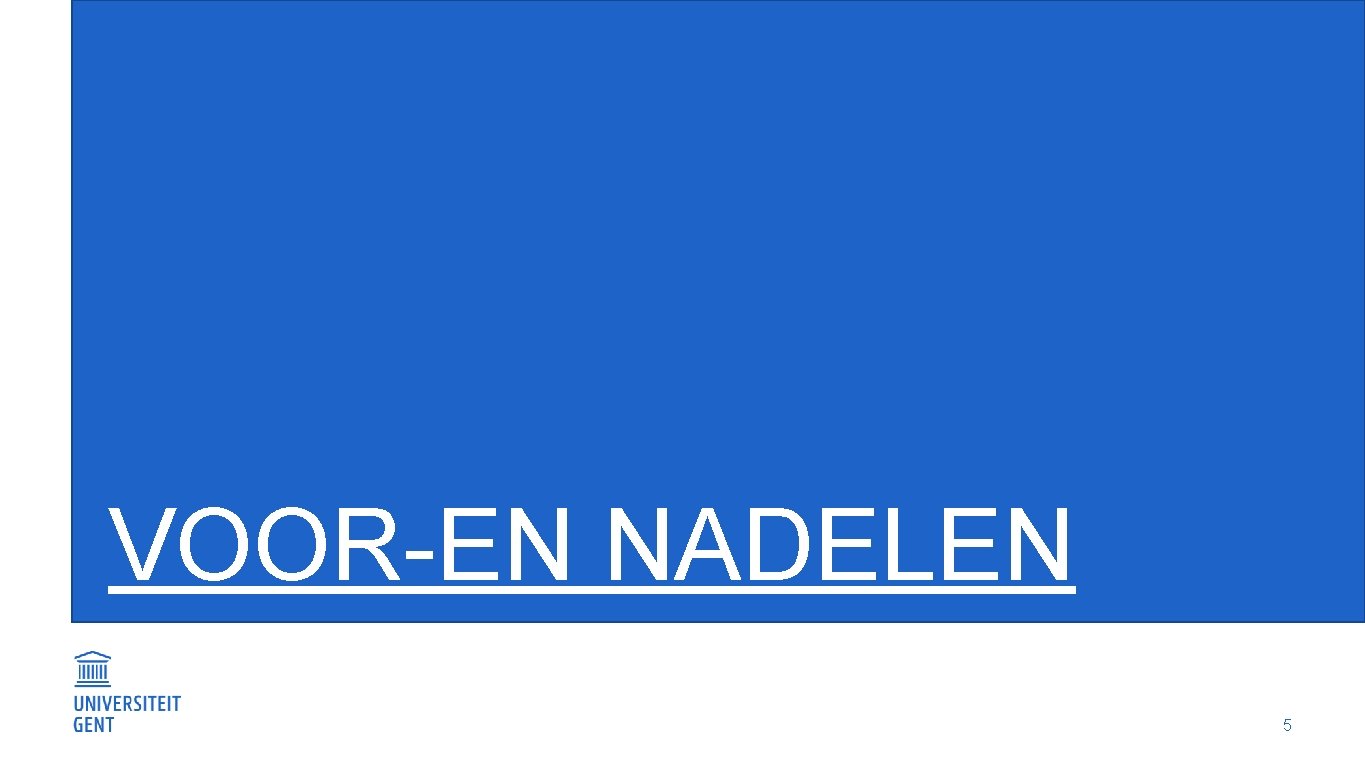 VOOR-EN NADELEN 5 