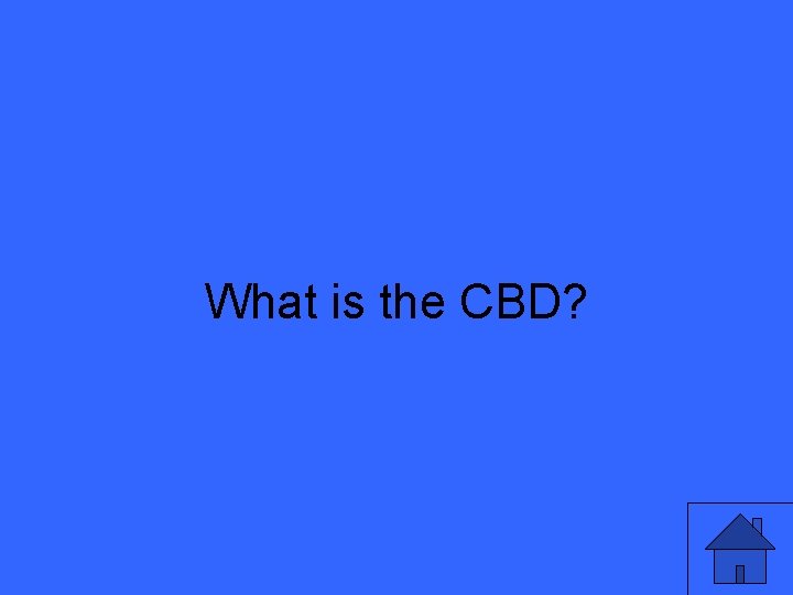 What is the CBD? 27 