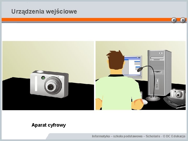 Urządzenia wejściowe Aparat cyfrowy Informatyka – szkoła podstawowa – Scholaris - © DC Edukacja