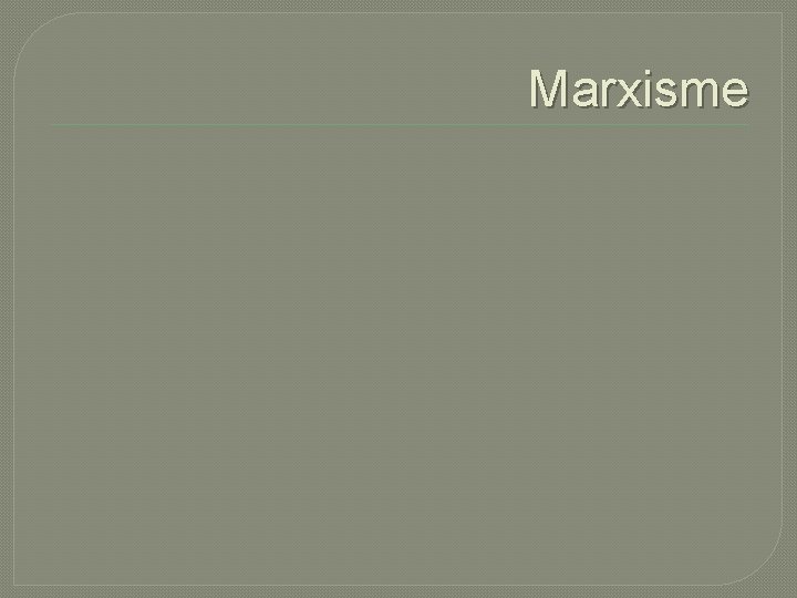 Marxisme 