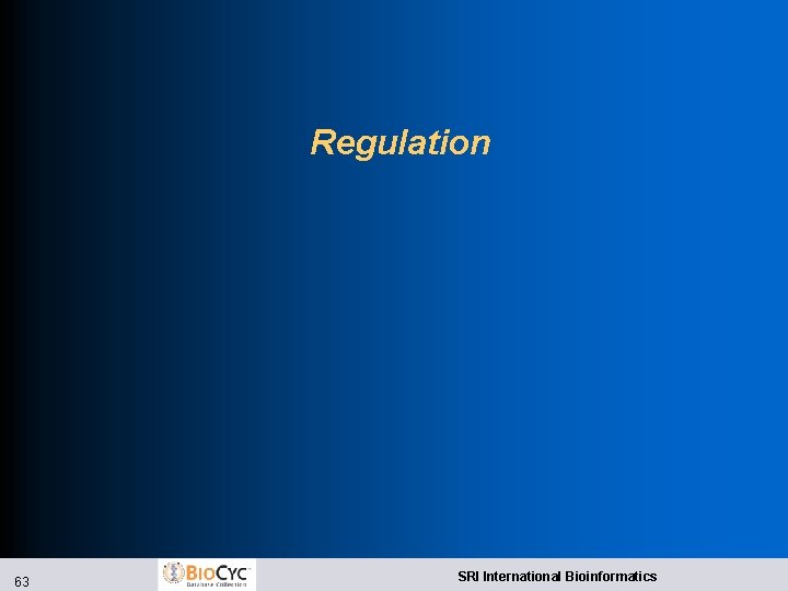 Regulation 63 SRI International Bioinformatics 