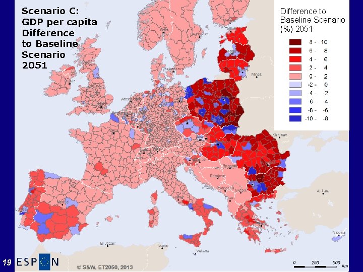 Scenario C: GDP per capita Difference to Baseline Scenario 2051 19 Difference to Baseline