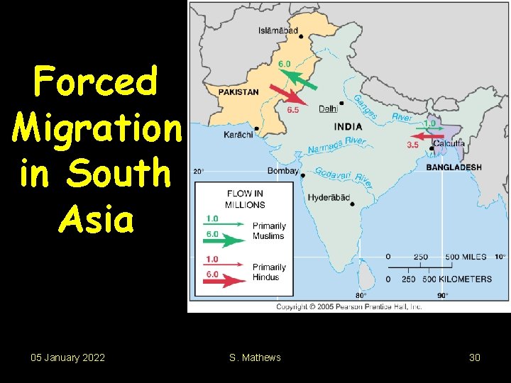 Forced Migration in South Asia 05 January 2022 S. Mathews 30 