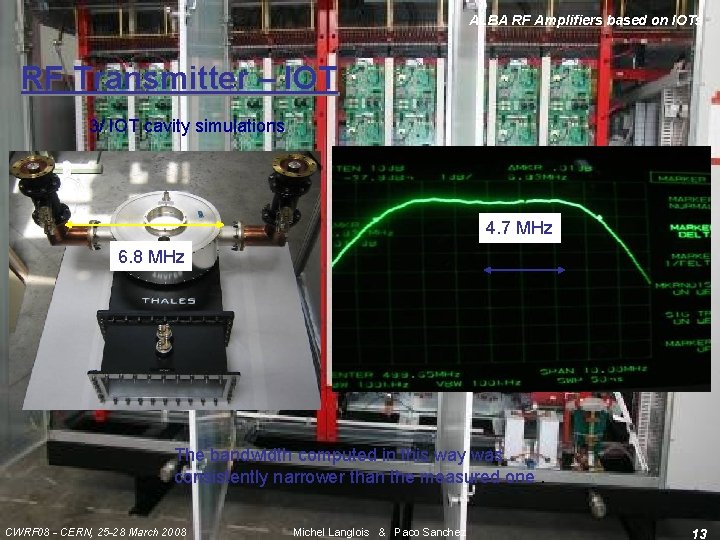 ALBA RF Amplifiers based on IOTs RF Transmitter – IOT 3/ IOT cavity simulations