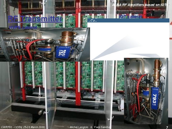 ALBA RF Amplifiers based on IOTs IOT cabinet RF Transmitter HVPS cabinet CWRF 08